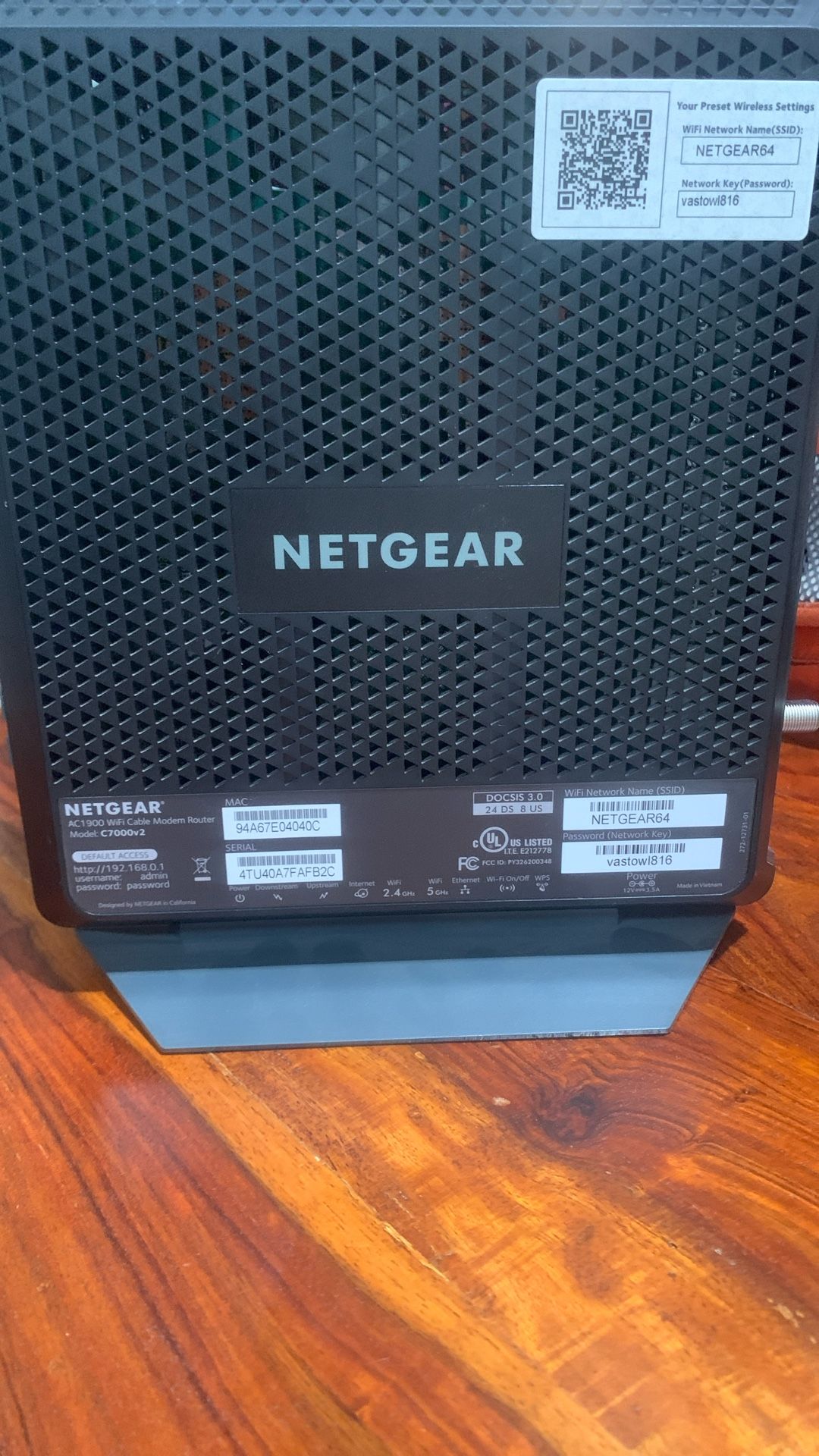 NOT WORKING two Cable Modem Routers