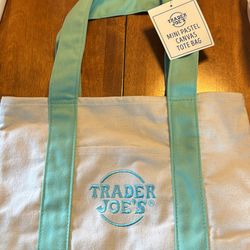 Trader Joe’s Mini Pastel Canvas Tote Bag