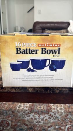 16 Piece Melamine Batter Bowl Set