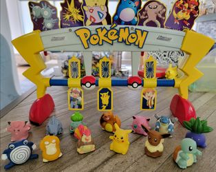 Vintage 1999 Pokémon Sliders Battle Arena Complete Set