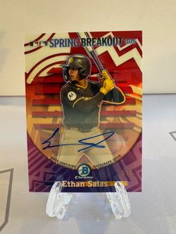 2026 Bowman Chrome - Ethan Salas #SB-12 Red Refractor Auto /5 💥Bookend💥 (C)