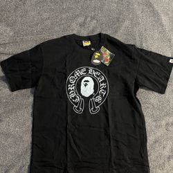 Chrome hearts bape tee shirt size large