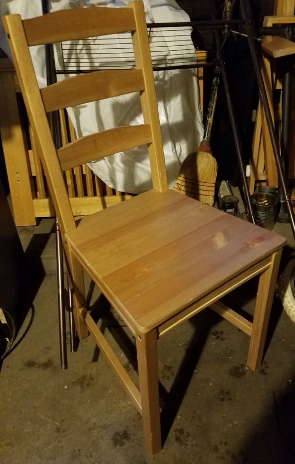 Wooden Ikea Kitchen Desk Chair