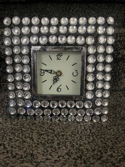 Beautiful Bling Clock with Distressed Framing