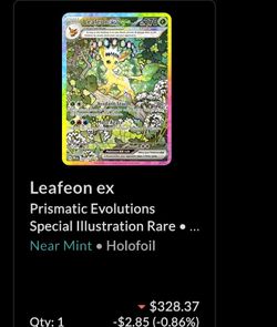 Pokémon card leafeon ex