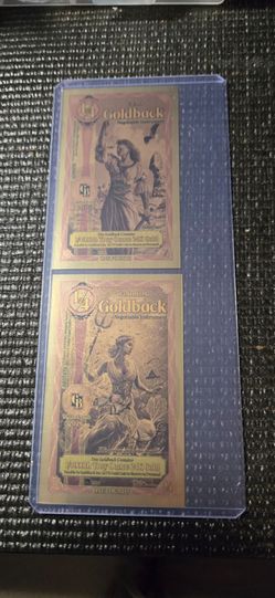 Utah & Florida,Utah 1/4 Goldback 24K Gold Notes