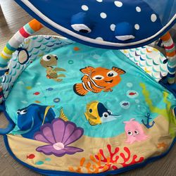 Disney Baby Finding Nemo Mr. Ray Ocean Lights And Music Activity Play Gym  For New Born And Babies 