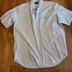 Men’s Ralph Lauren Short Sleeve Golf, Button-Down Shirt Shipping Available