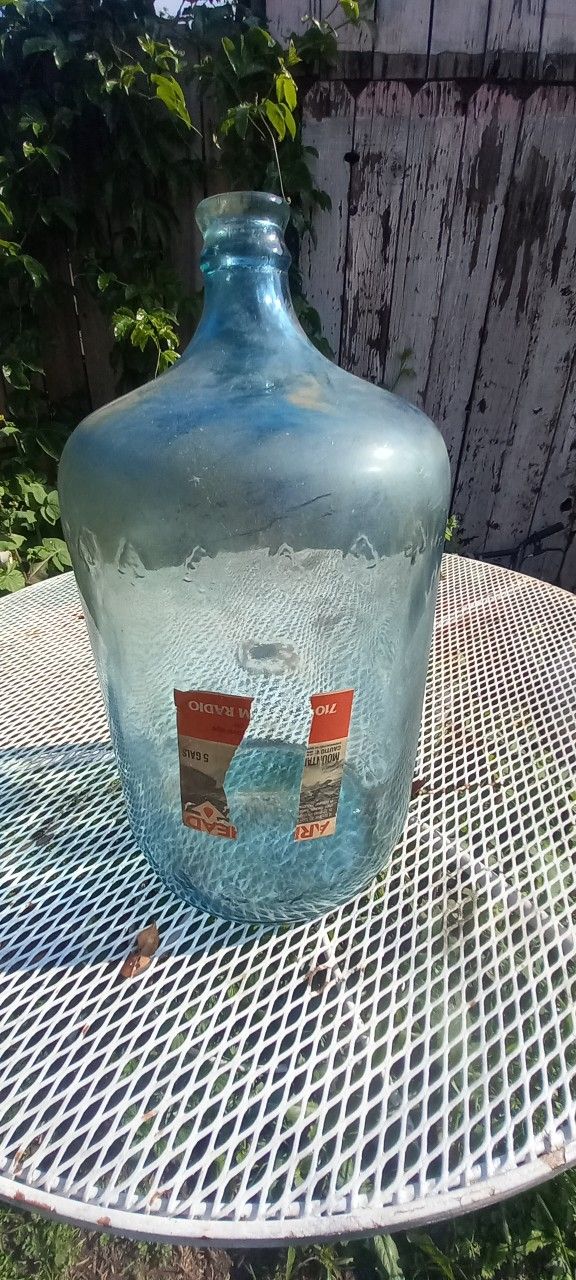 Vintage Glass Arrowhead Water Container