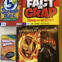 Ages 10+, 12+, 14+ years Games $7 each or 2 for $10