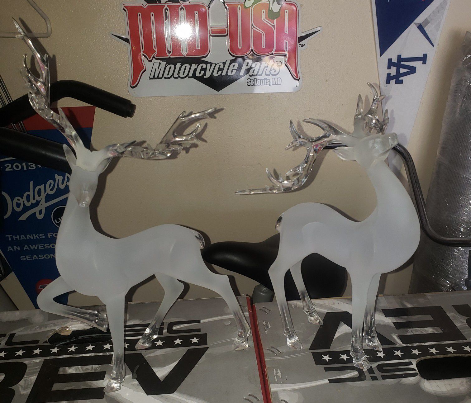 Frosted Acrylic Reindeer