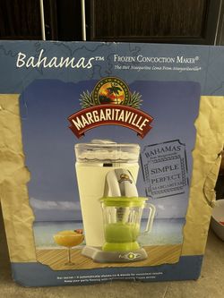 Brand New Margaritaville Bahamas Frozen Concoction Maker Off White/Lime Green - DM0500-000-000: Crushes Ice, 36oz Capacity, 400W