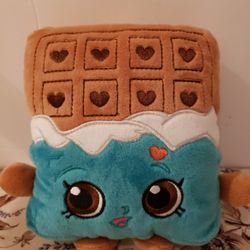Shopkin Plush Cheeky Chocolate Brown Blue 7" Moose Enterprises Stuffed Toy.      A