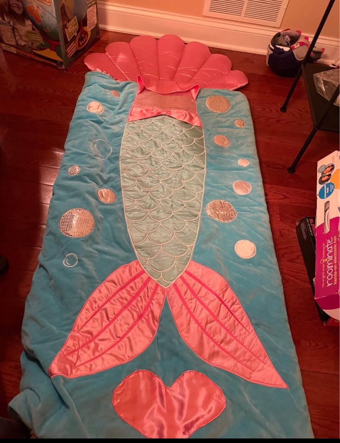 Catching Fireflies mermaid sleeping bag.