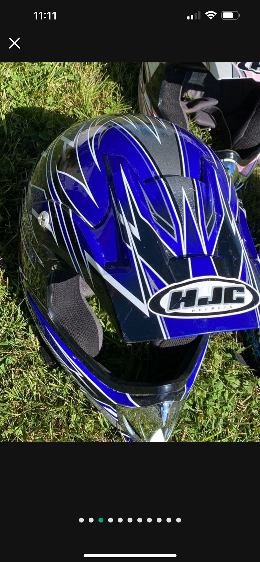 Great For Dirty Bike Helmet🪖 For Adults And Youth Blue Size Small 