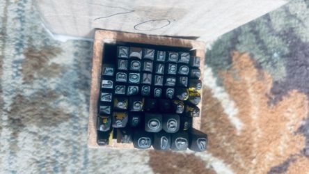 Metal Letter and Number Stamp Set