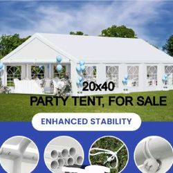 20'x40' Party Tent Heavy Duty Wedding Tent Event Shelter with Removable Sidewall Outdoor Gazebo Canopy for Birthday Party Wedding Event