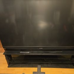 65 Inch Mitsubishi TV and Stand