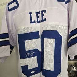 Sean Lee Autographed Dallas Cowboys Custom Jersey! JSA Authentication COA!