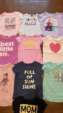 Toddler girl clothes size 4t shirt bundle (10 pcs)