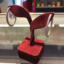 Diamond Hoop Earring 14k