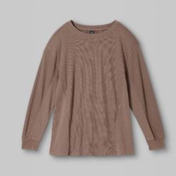 Long Sleeve Thermal Mix Tunic T-Shirt - Wild Fable™

