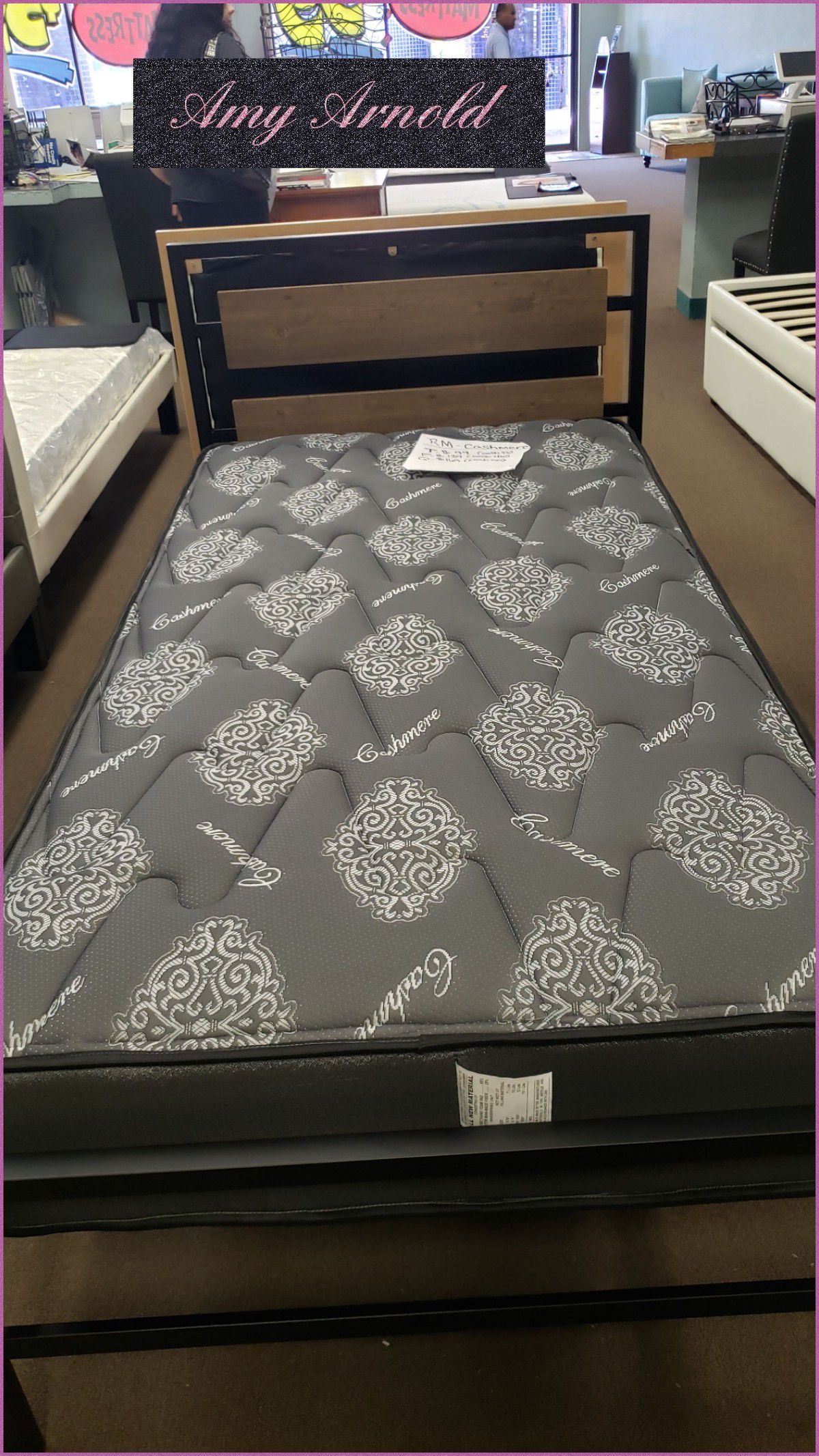 Twin Bedframe with Mattress