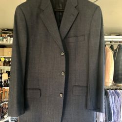 Burberry blue wool jacket. 43 Reg. 