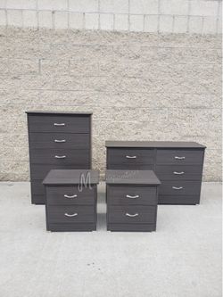 Gray Matte Bedroom Dresser Set!
