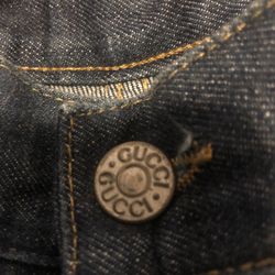 Vintage jeans sz 38w/36inseam dark blue Used $100