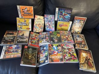 Nintendo Switch/3DS/DS/Sony PSP Case and Art Covers Lot