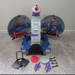 Vtg TMNT 1990 Technodrome Near Complete Foot Clan Krang Playmates Techno Drome