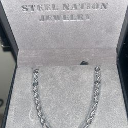 Jordan Blue Men's 14k Gold Over Sterling Silver Rope Chain Necklace