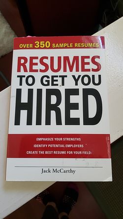 Resume sample book