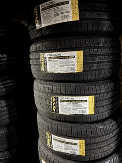 SET OF FOUR NEW TIRES 255/45/19 APLUS INCLUDING MOUNT AND BALANCE, ASK ME FOR SIZES AND BRANDS