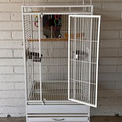 Nice Medium/Large Birdcage On Wheels