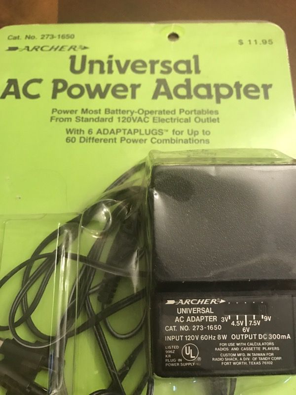 NEW AC Universal Power Adapter - Various Tips