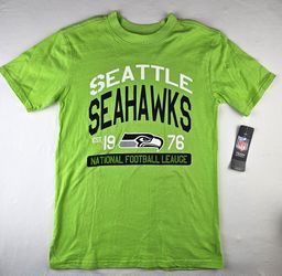 Seahawks 1976 NFL Youth T-Shirt Green L *NEW