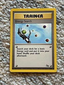 Energy Search Trainer Pokémon Pokemon Card