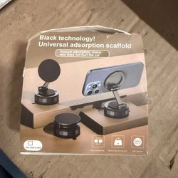 Adjustable Vacuum Magnetic Phone Holder,Foldable Portable Magnetic Cell Phone Holder,Retractable Magnetic Suction Phone Mount