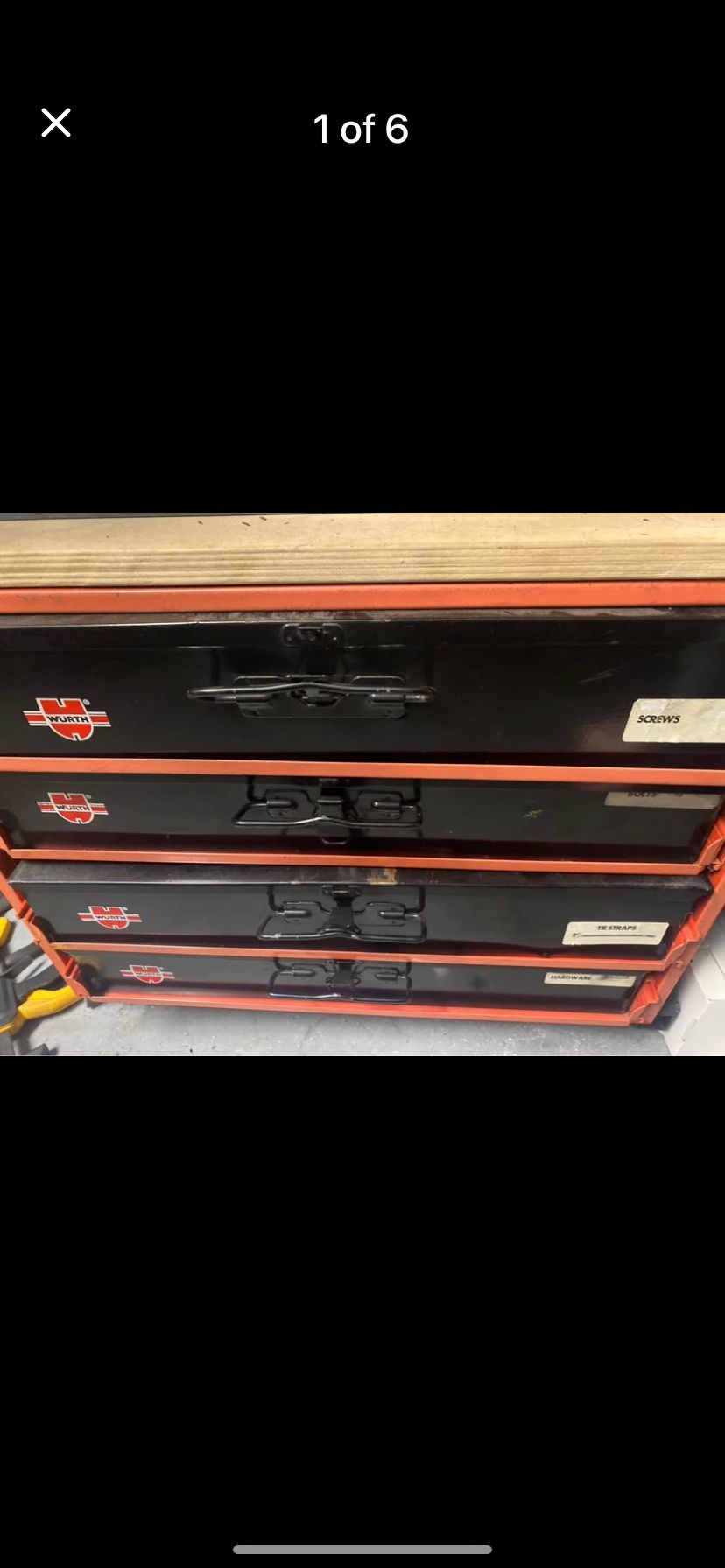 Wurth tool box with wheels