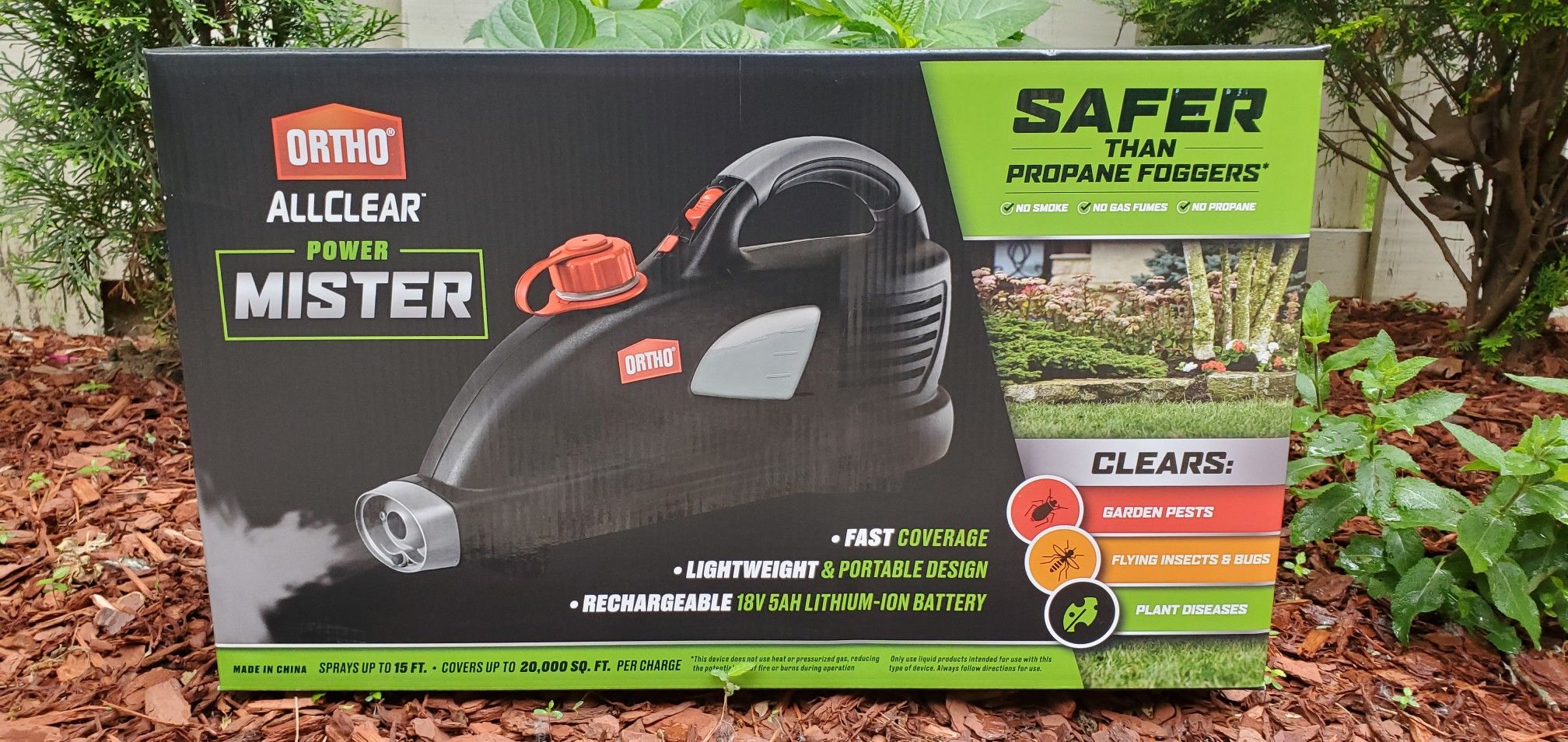 Ortho Power Mister Fogger Cordless (similar to Ryobi One+ Fogger and Victory Electrostatic