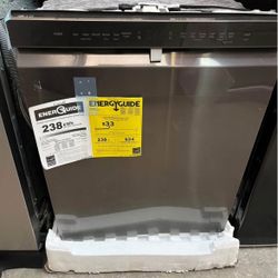 LG 24 in. PrintProof Black Stainless Steel Front Control Dishwasher