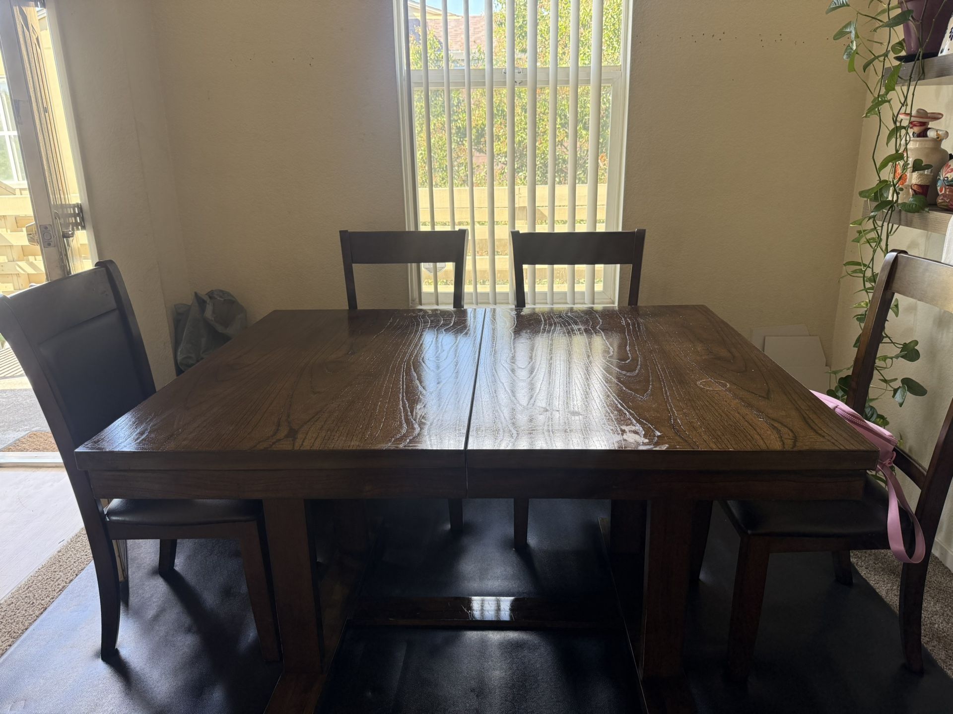 Wooden Table Adjustable For Longer Length