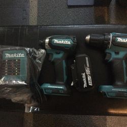 Makita Brushless Drill, Impact, Battery and Charger 