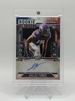 ⭐️2024 Panini Contenders Optic Dallas Turner RC Auto /13⭐️