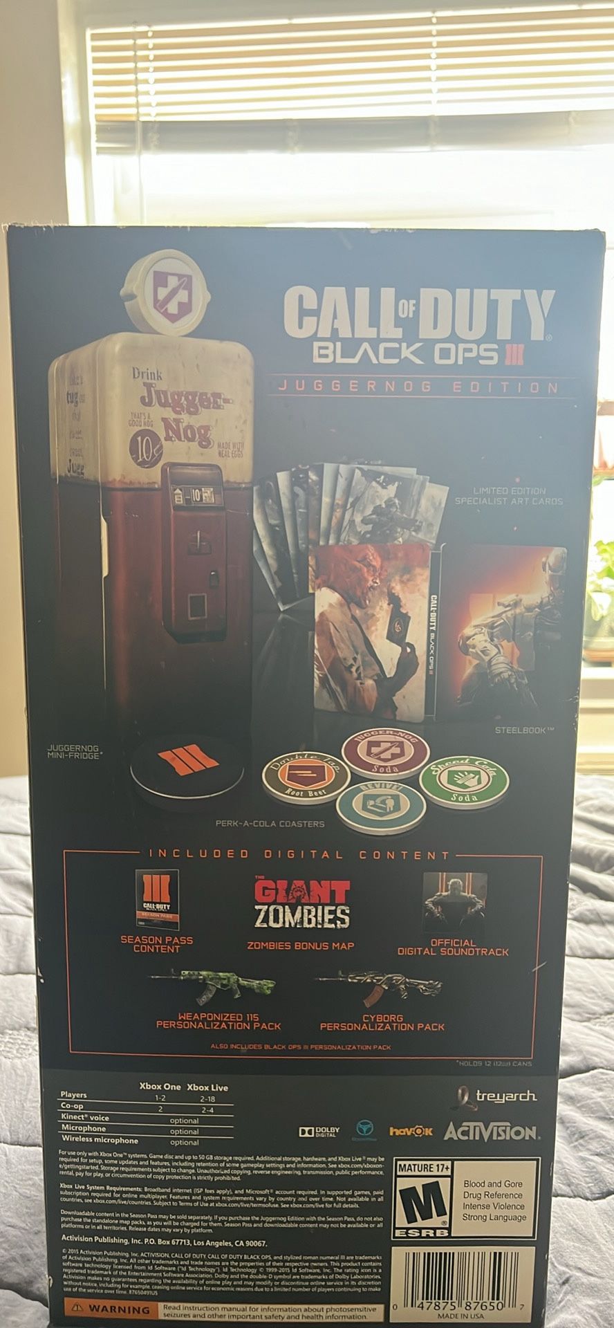 Black Ops 3 Juggernog Edition. Working Mini Fridge. Original Packaging