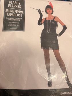 Flashy Flapper Halloween Costume Adult Large