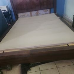 Solid Wood Queen Size Beed Frame $80