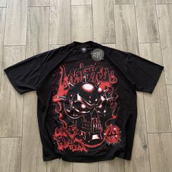 Black And red Lost Hills Graphic Tee